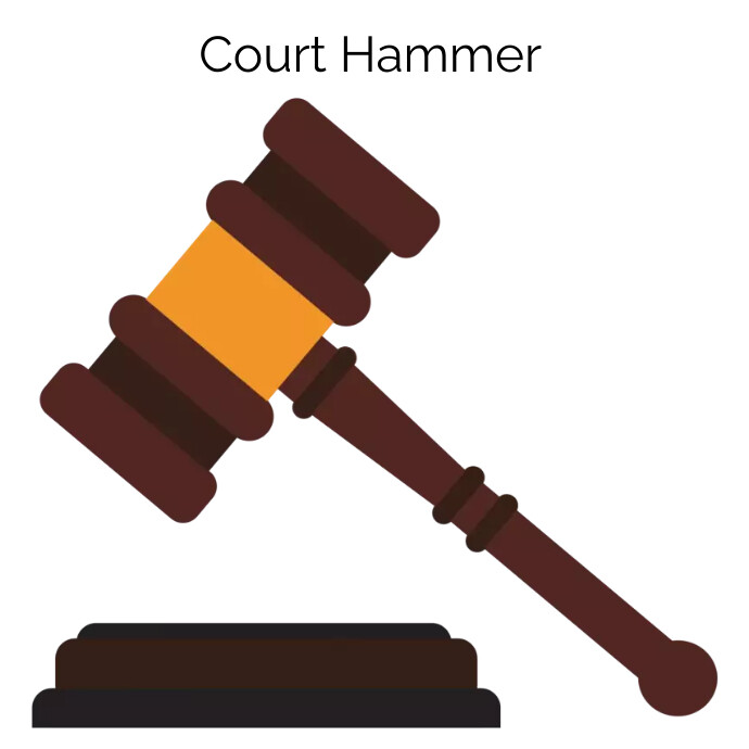 court hammer Template PosterMyWall