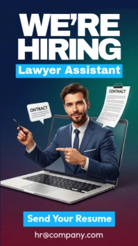 court specialist hiring design Instagram Story template