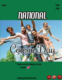 Cousin Love Unite Flyer (US Letter) template