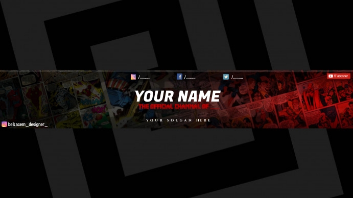 Couverture Youtube By Belkacem Designer Template Postermywall Couverture Youtube By Belkacem Designer Template Postermywall