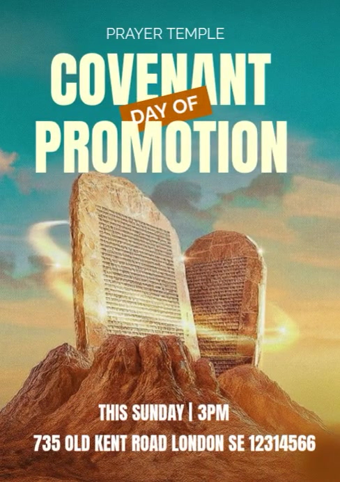 Plantilla de covenant day of promotion sunday service | PosterMyWall