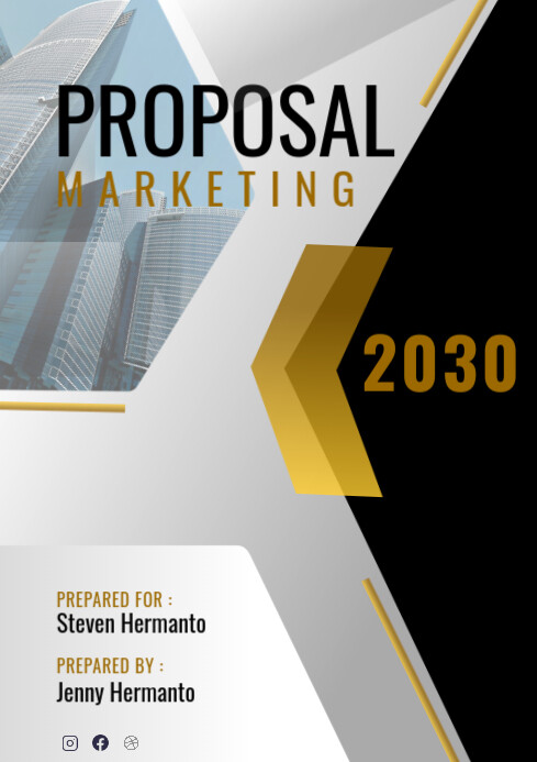 Copy of Cover Book Proposal Design | PosterMyWall