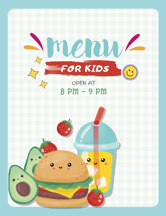 Cover Menu Template ใบปลิว (US Letter)