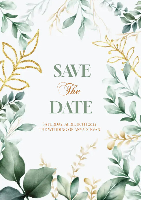 Plantilla de Cover Of Wedding Invitation Template | PosterMyWall