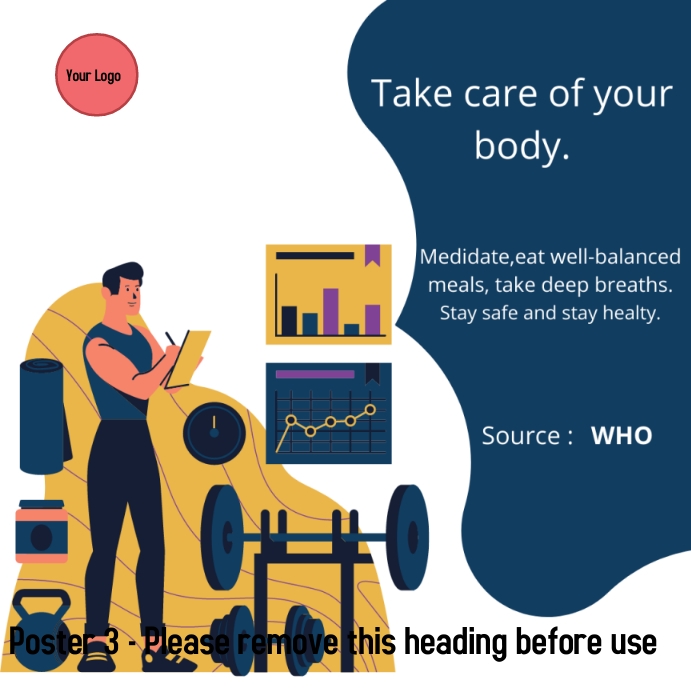 Covid -19 Awareness Posters Template | PosterMyWall