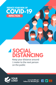 Social Distancing Poster.pdf social distancing poster Template | PosterMyWall