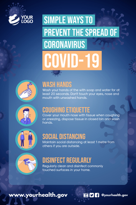 Salinan Covid 19 Corona Virus Prevention Poster Postermywall Salinan Covid 19 Corona Virus Prevention Poster Postermywall