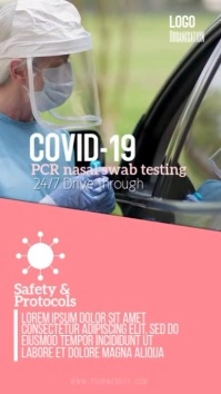 COVID-19 Digital Display (9:16) template