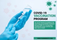 Covid 19 flyer template, Covid 19 Postcard