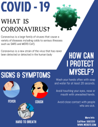 Covid 19 Food Delivery Take Away Poster Template Postermywall