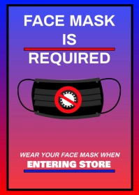 COVID 19 MASK WEAR TEMPLATE A6