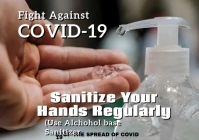 Covid-19 sanitize 14i A2 template