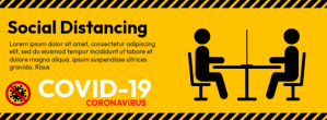 Covid 19 Social Distancing Ikhava Yesithombe se-Facebook template