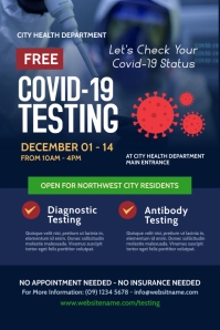 Testing Center Posters Covid-19 Testing Poster Template | PosterMyWall