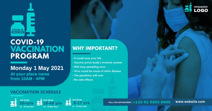 Covid-19 Vaccination Program Template | PosterMyWall