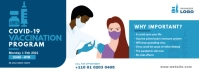 Covid-19 Vaccination Program Portada de Facebook template