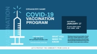 Covid-19 Vaccination Program Twitter Post template
