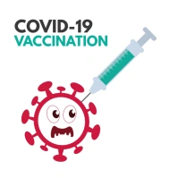 COVID-19 Vaccine Logo template
