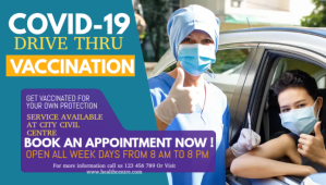 covid-19. coronavirus vaccination, health Koptekst blog template