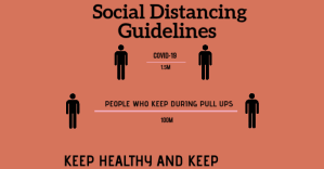 COVID-19. KEEP HEALTHY AND STRONG TEMPLATE Anuncio de Facebook
