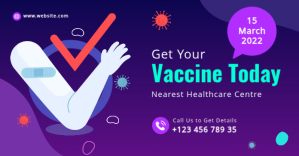 Covid Vaccine Facebook Post Social Media Temp template