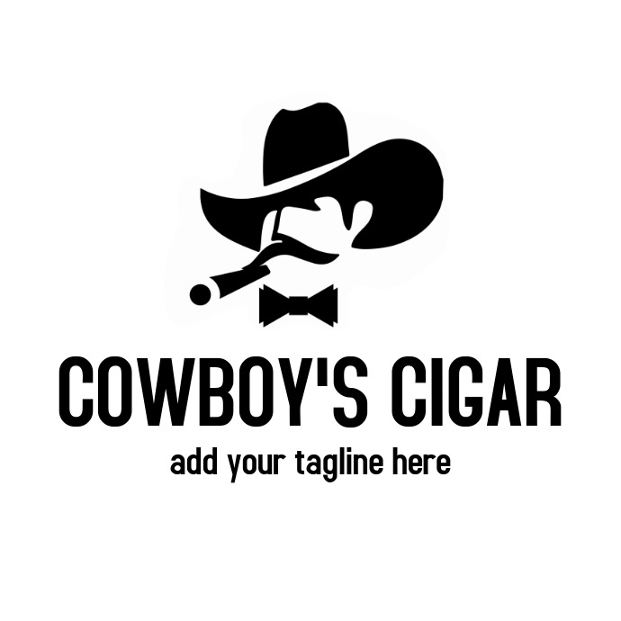 cowboy's cigar logo Ilogo template