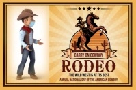 Cowboy Event Video Póster template