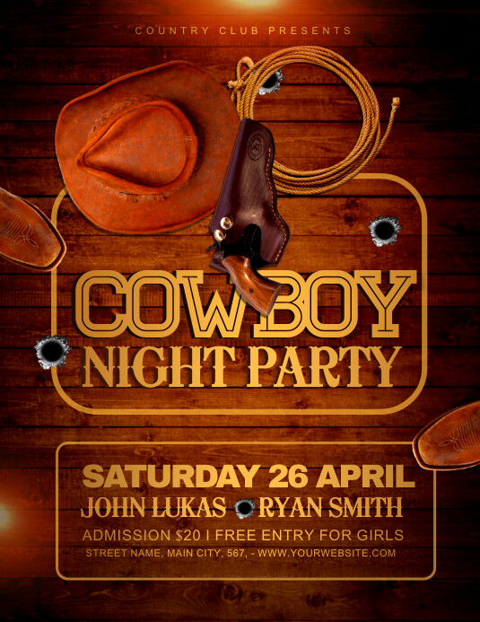 cowboy party Template | PosterMyWall