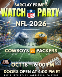 NFL Watch Party Instagram Portrait Template