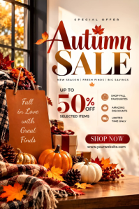 Brun Autumn Sale Poster Template