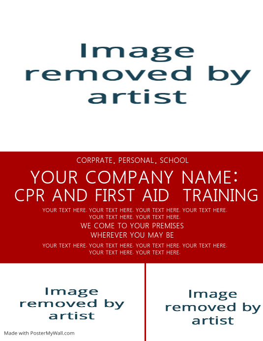 CPR Company Flyer Template PosterMyWall