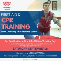 CPR Training Advert Video โพสต์บน Instagram template