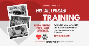 CPR Training Facebook Shared Image template