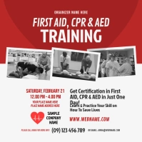 CPR Training Instagram Post template