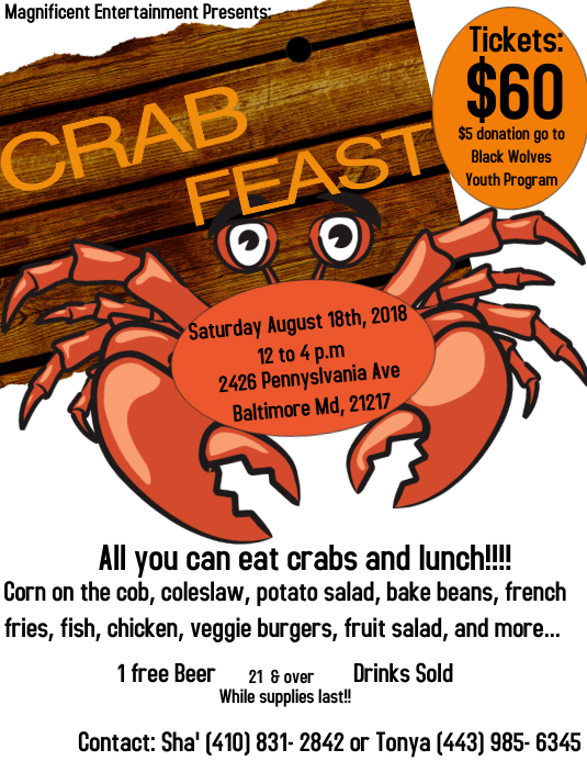 Crab Feast Template PosterMyWall