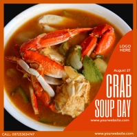 Crab Soup Day Post Instagram template