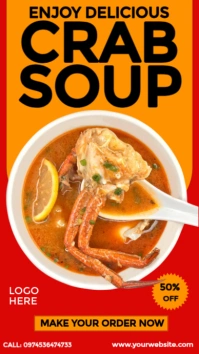 Crab Soup Day Template Instagram Story