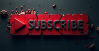 Cracked subscribe button Gambar Bersama Facebook template