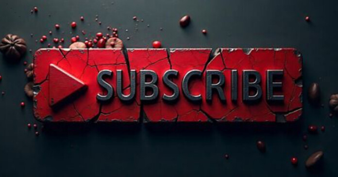 Cracked subscribe button Facebook Shared Image template