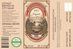 Brun Craft Beer Label Template Printable Free Down Label