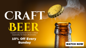 Craft Beer Youtube Thumbnail YouTube-miniature template