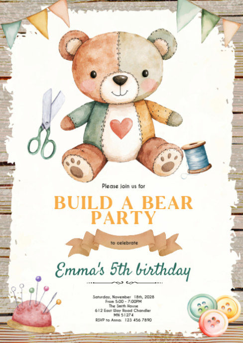 Craft Birthday party Invitation Template | PosterMyWall