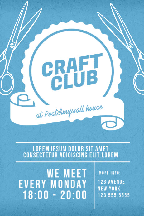 Craft Club Flyer Template Postermywall Craft Club Flyer Template Postermywall