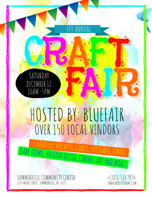 Copy of Craft Fair Flyer PosterMyWall