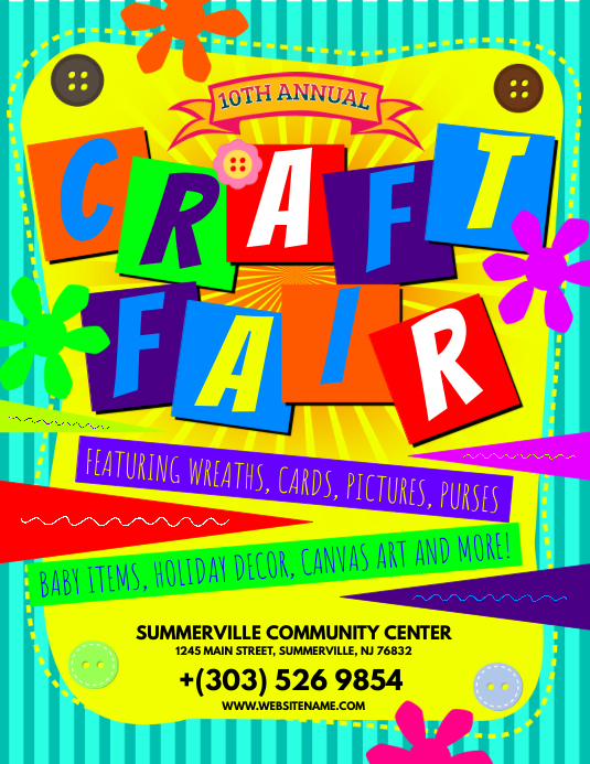 Craft Fair Flyer Template PosterMyWall