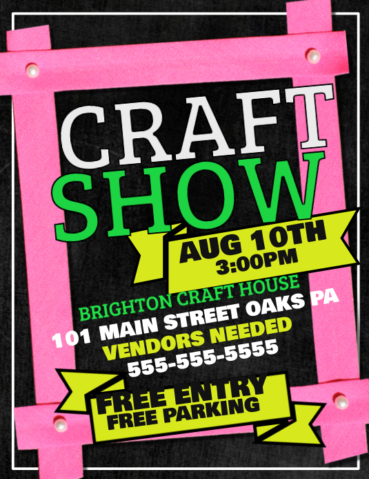 Craft Show Template PosterMyWall