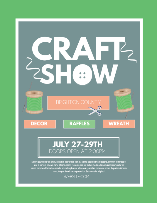 Copy of CRAFT SHOW PosterMyWall