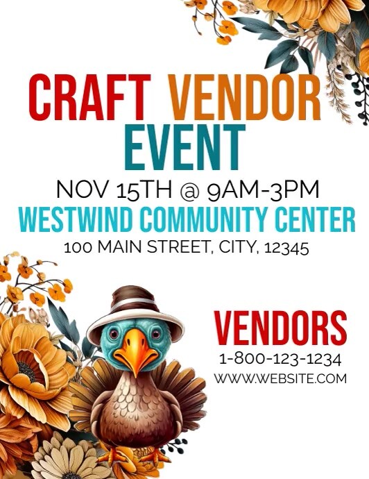 Craft Vendor Event Template PosterMyWall