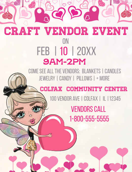 Craft Vendor Event Template | PosterMyWall
