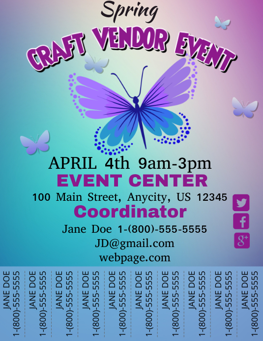 Craft Vendor Event Template PosterMyWall